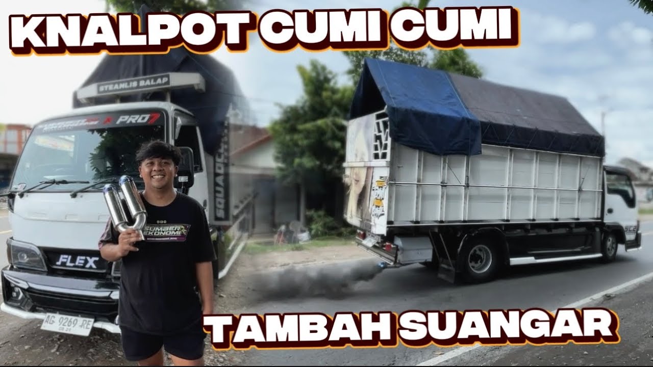 YANG KALIAN TUNGGU‼️ PASANG KNALPOT CUMI CUMI DI TRUK KIKI CORE