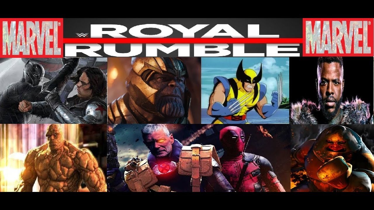 WWE 2k19 Royal Rumble Created Superstars Marvel Edition