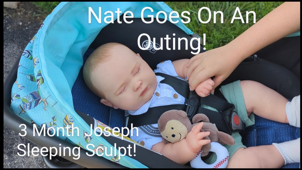 Nate (3 Month Joseph Sleeping Sculpt) Goes On An Outing To The Farmer's Market!!!