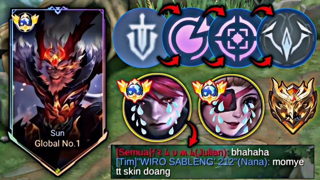 SUN KU DI LOCK GLOBAL JULIAN JAGO BANGET BANGKE ❗| LANGSUNG MODE MVP M1 | MOBILE LEGENDS