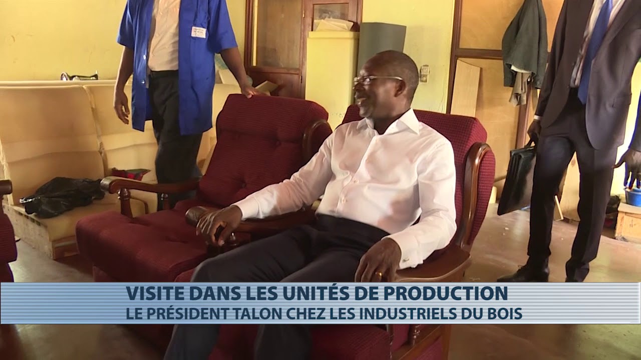 Patrice Talon en visite dans les unités de transformation de bois