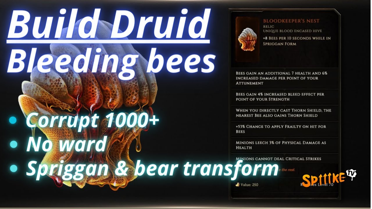 LAST EPOCH 1.0 - Build druide abeilles saignement - Un build complètement dingue pour farm en 1000+