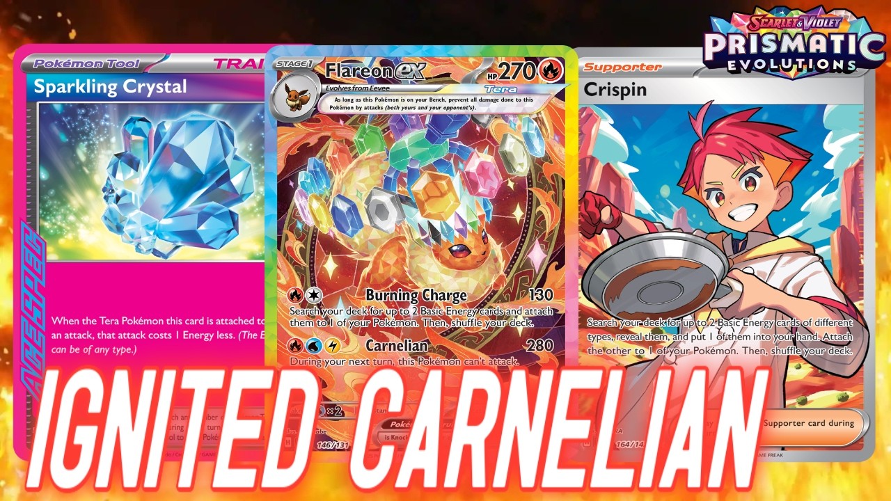💎Stellar Terastal Flareon ex Deck is the BEST Eeveelution from Prismatic Evolutions