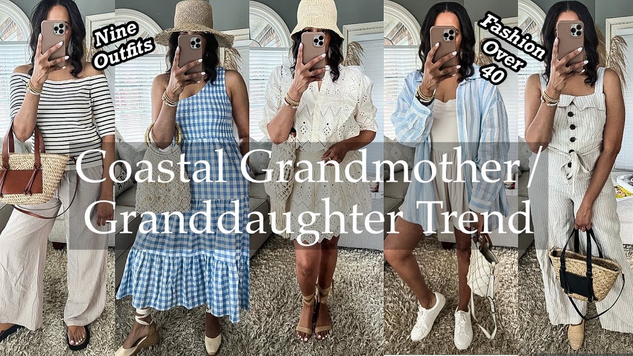COASTAL GRANDMOTHER/GRANDDAUGHTER OUTFITS | Coastal Grandmother Trend 2022 | by Crystal Momon