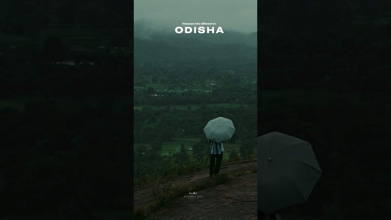Monsoon hits different in Odisha 🍃 #odisha #monsoon #nature #rain