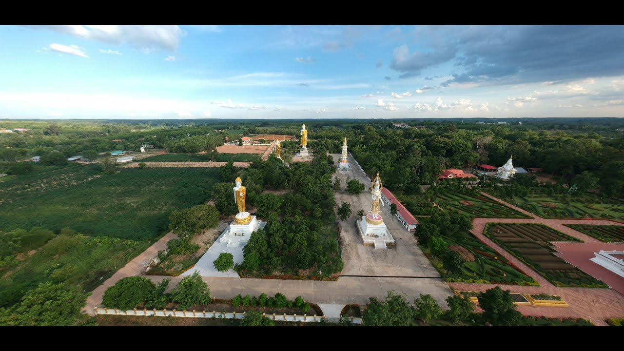 วัดศรีคุณาราม พื้นที่บริเวณโดยรอบ และอาคารสถานที่ โรงครัว โรงทาน ต่างๆ จิตศรัทธาญาติโยมสร้างถวาย
