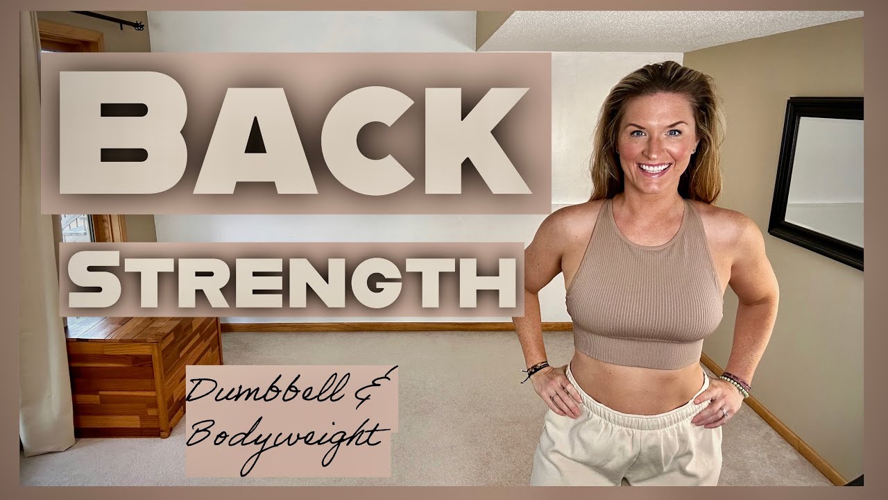 STRICT Back Strength Dumbbell Workout // Improve Posture & Reduce Injury At Home // Strong Back