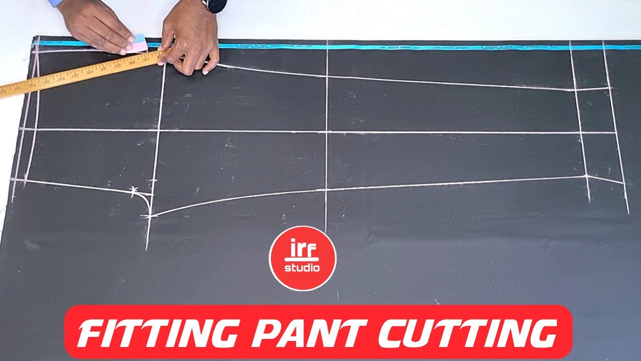 Fitting Pant Cutting Full Tutorial | How To Cut Slim Fit Pant | | Pant Cutting And Stitching