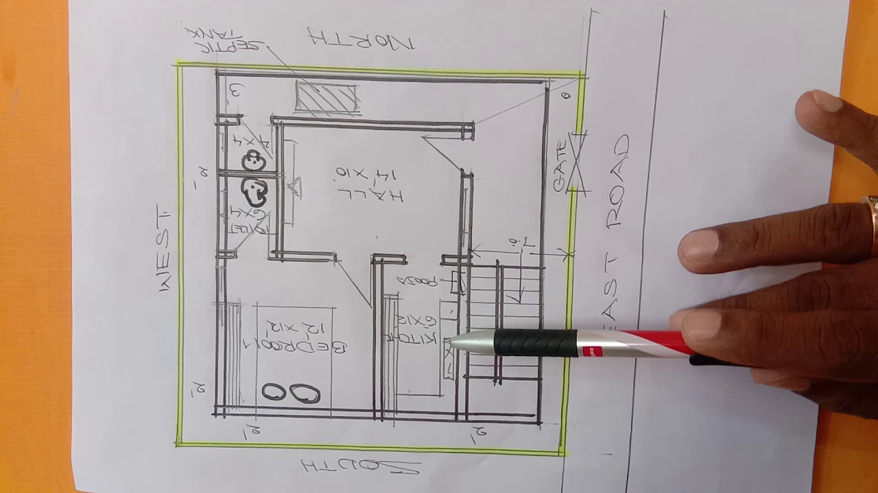 Single Bedroom Eastfacing vastu plan, Vastusairam, Vastu plans, vastutips