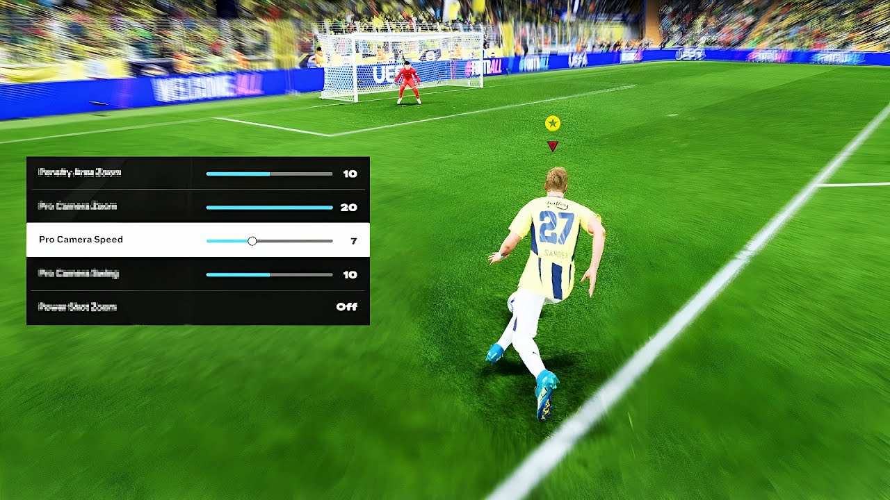 My FC 25 Player Career Camera Settings