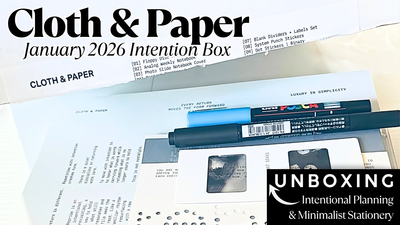 📦 Cloth & Paper January 2026 Intention Subscription Box Unboxing