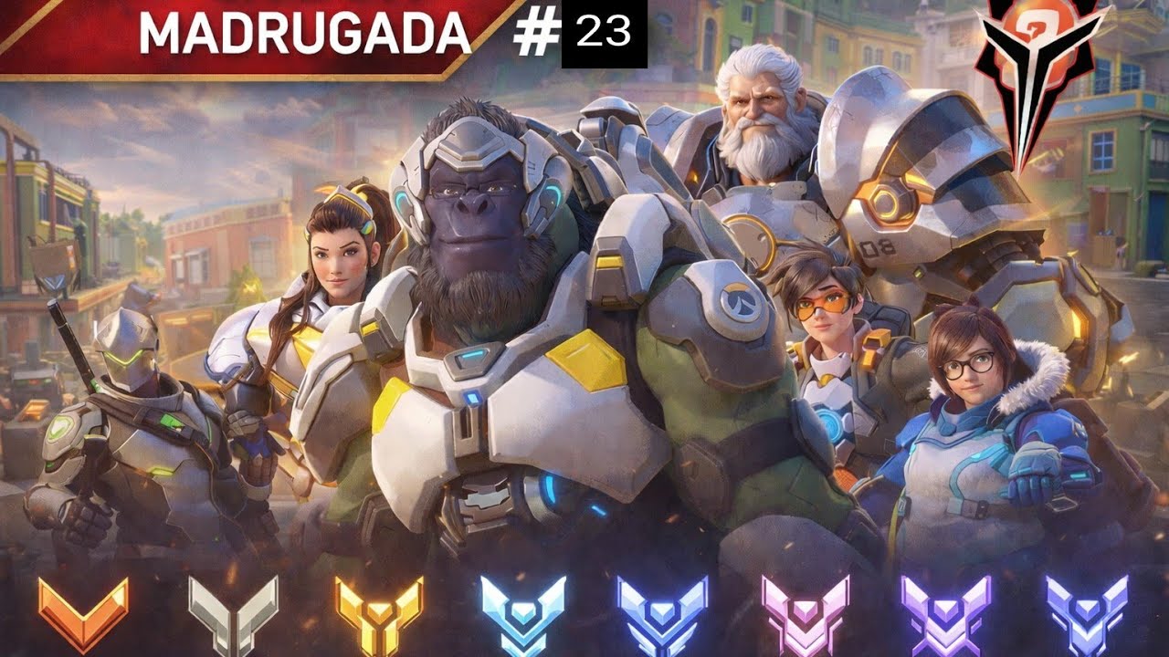 OVERWATCH - Live da Madrugada #23 | 60 Madrugadas de Ranked – Dia 4