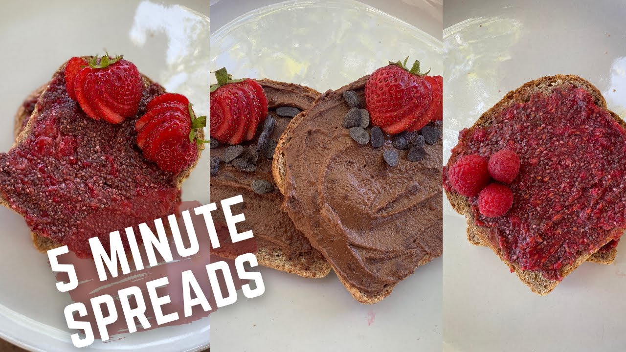 3 Vegan Toast Spreads in 5 minutes or less // WFPB, Oil Free, High Protein Breakfast