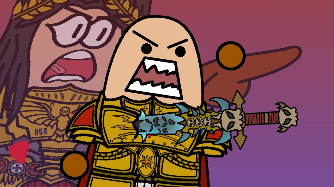 The Emperor telling Ra Endymion to RUN (40k meme)