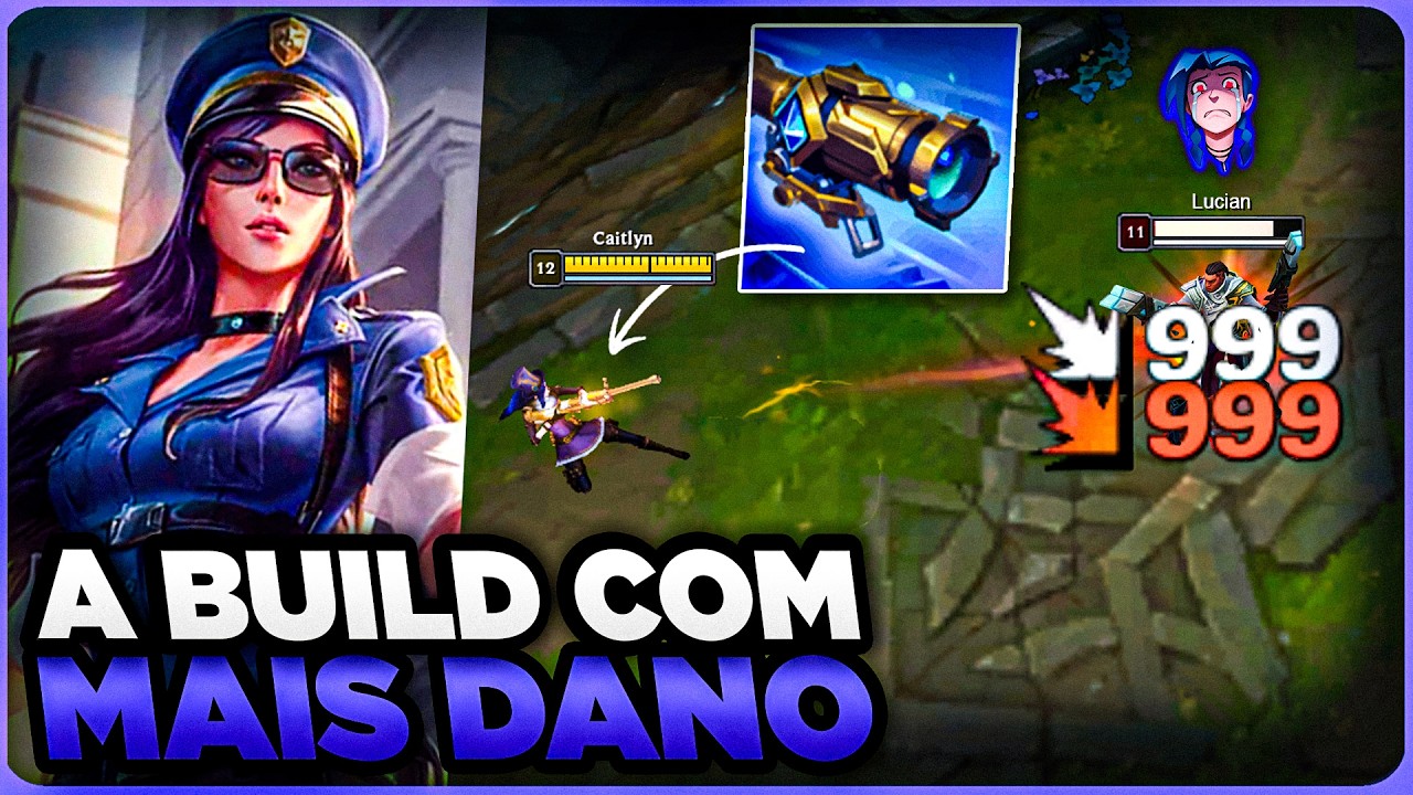 ESSA É A MELHOR BUILD PRA CAITLYN | MONO CAITLYN GAMEPLAY