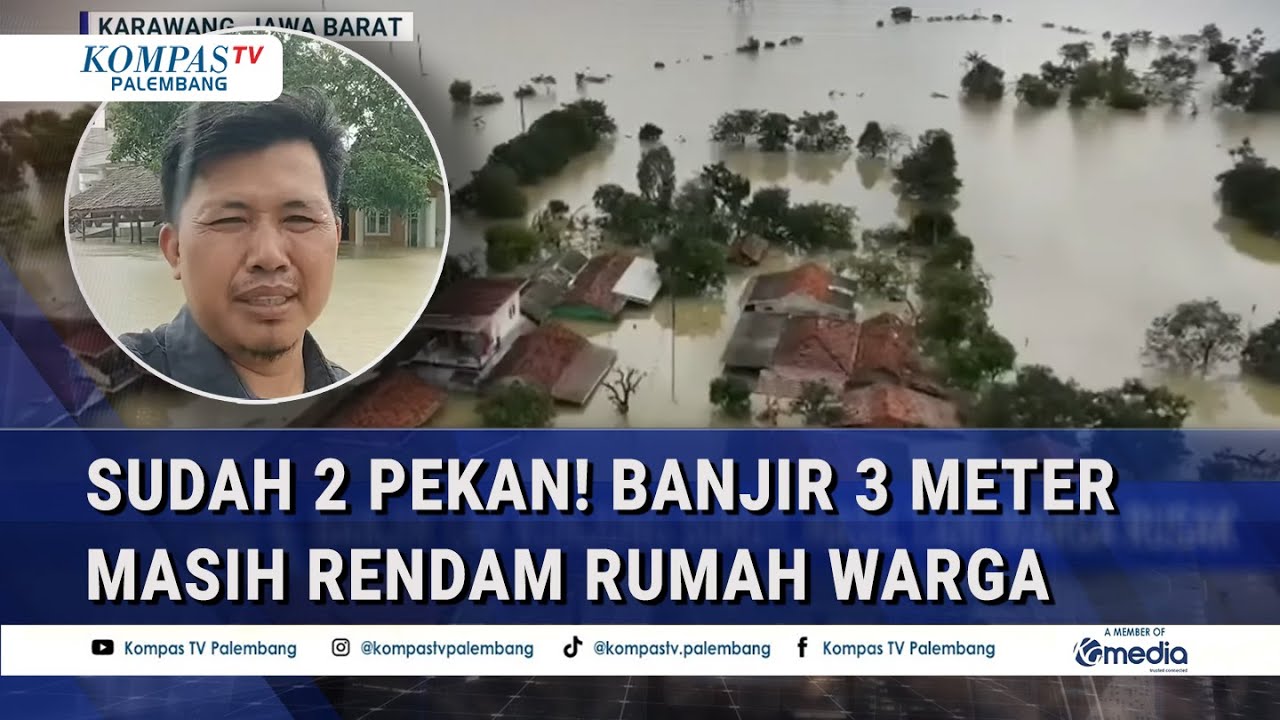 Terbaru! Banjir Rendam 23 Desa di Karawang selama Dua Pekan, Rumah Hampir Tenggelam