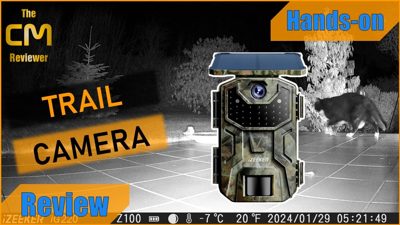 iZEEKER iG220 Test: Solar Wildkamera 🦌 2,7K/1520P 30fps 36MP 940 nm No Glow Infrarot LEDs
