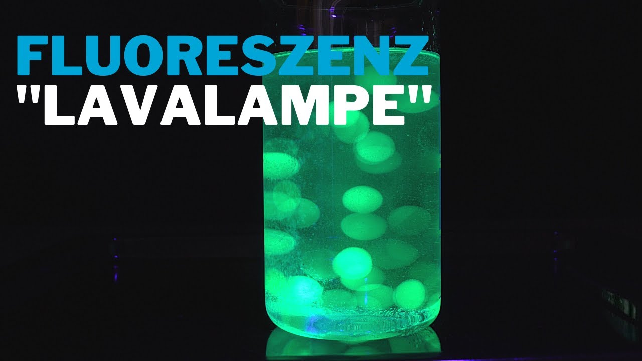 Nachtleuchtende Lavalampe mit Textmarker Farbe