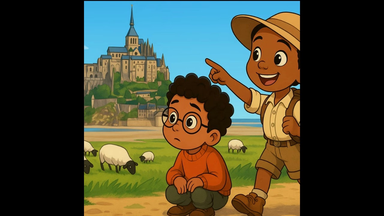 Les aventures de Zoé et Eliott, épisode 5 : Un petit saut au Mont Saint Michel 🐑
