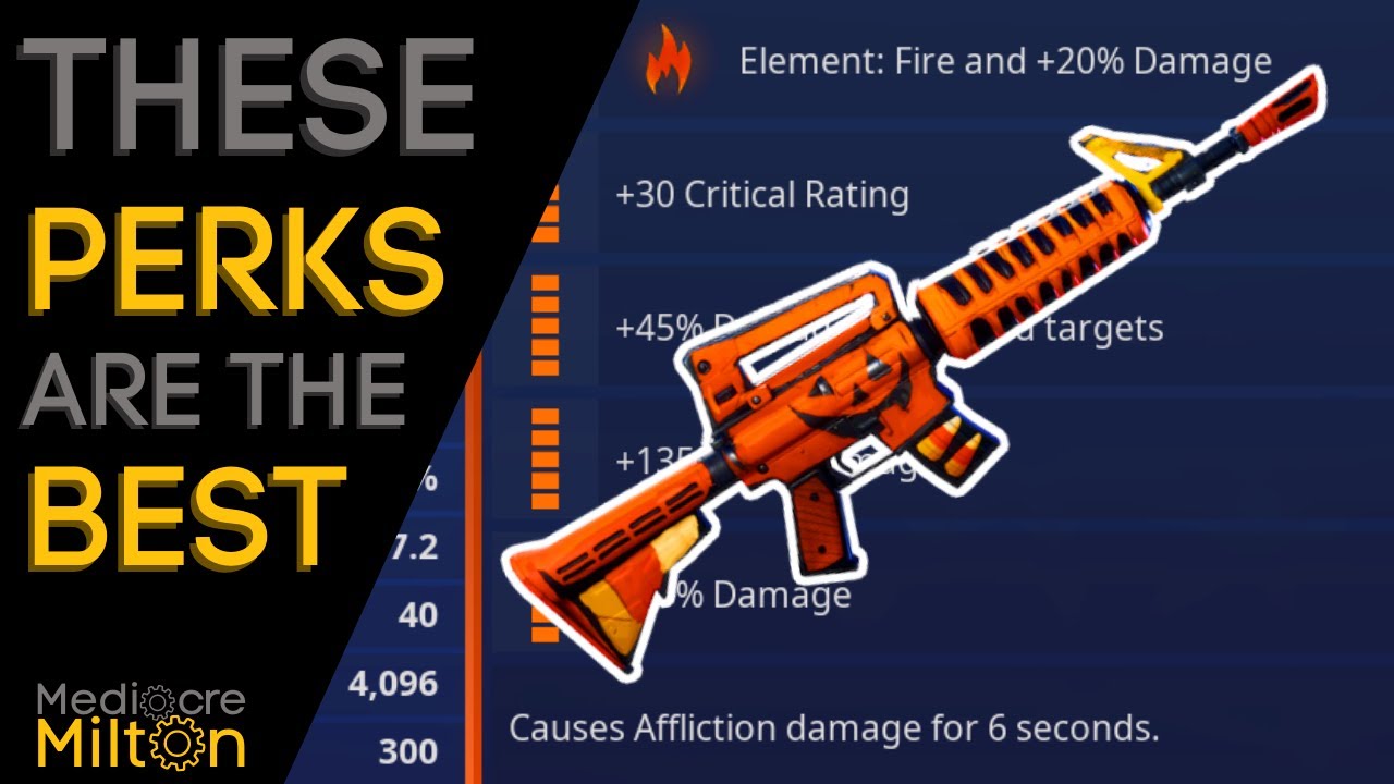 How to Perk Every Weapon in Fortnite Save the World