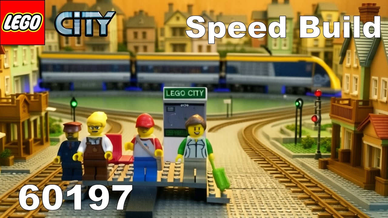 LEGO City | 60197 | Passenger Train | Speed build | 4K