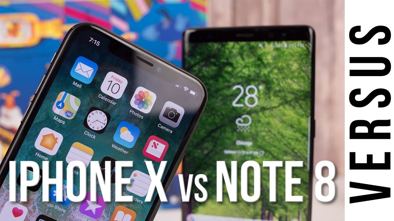 Apple iPhone X vs Samsung Galaxy Note 8