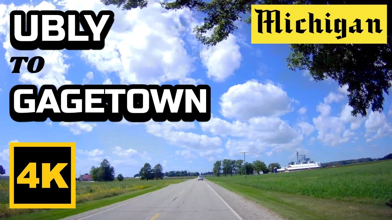 4K Drive - Michigan | Ubly to Gagetown | Driving with Relaxing Music | ASMR | Aug. 2021