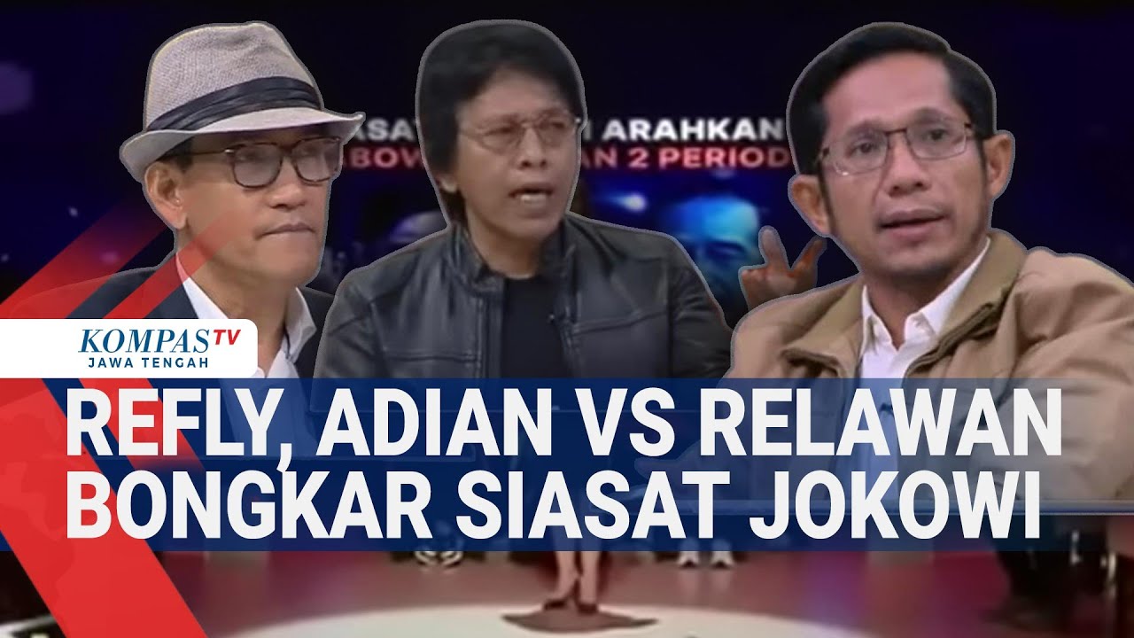 Debat Panas! Refly, Adian vs Relawan Bongkar Siasat Jokowi Dukung Prabowo-Gibran 2 Periode