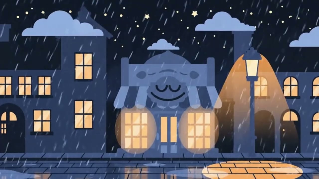 The Midnight Bakery 🥖 Cozy Sleep Story with Rain Sounds | A Sleep Story by Le Lonely Lapin