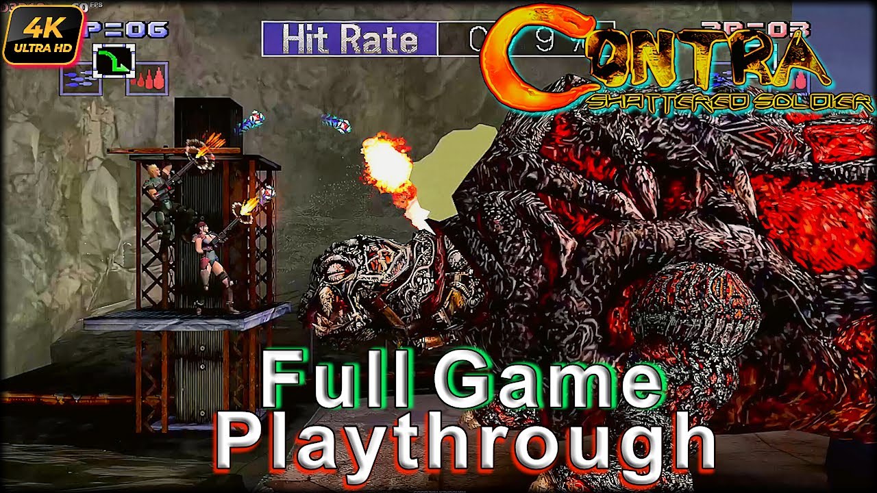 Contra: Shattered Soldier PS2 Remastered Co-Op Full Game Playthrough 2025