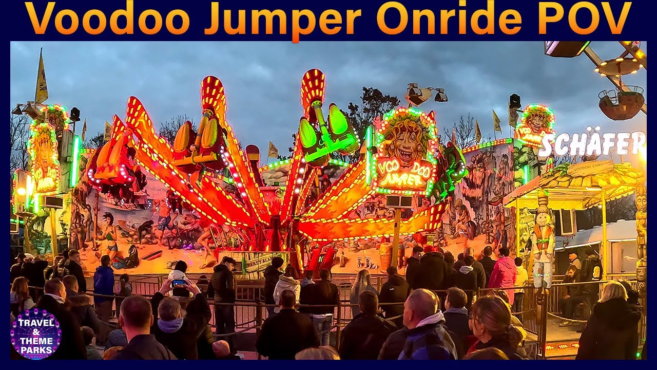 Voodoo Jumper (Schäfer) Onride POV [4K] | Tolle Fahrt mit Pauline Schäfer am Mikrofon | Palmkirmes