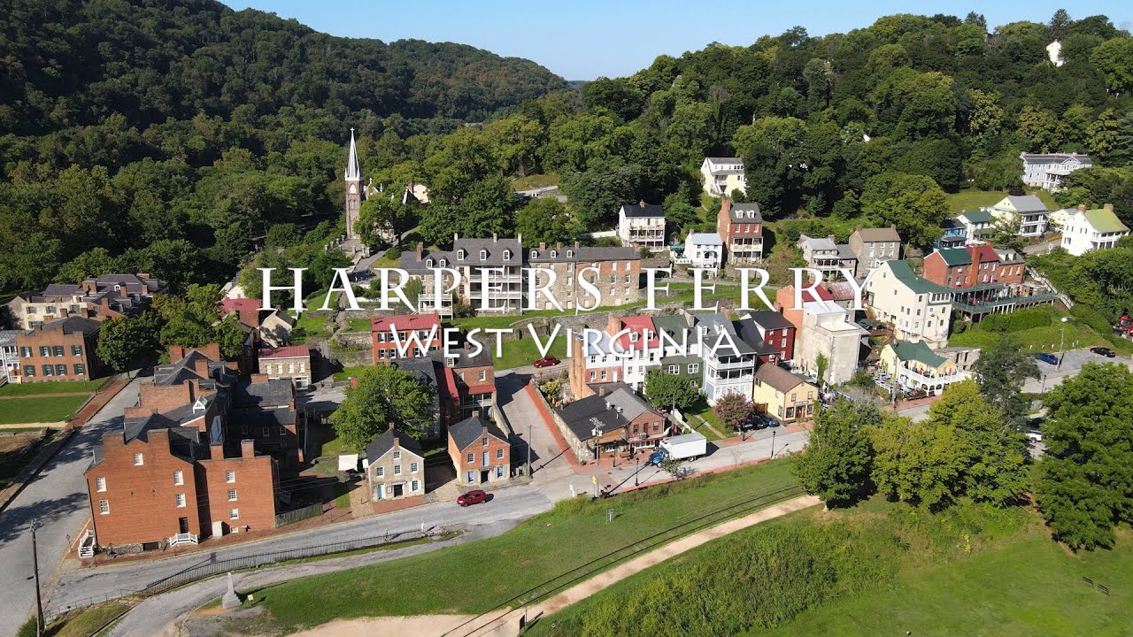 Harpers Ferry, West Virginia - [4K] Drone Tour