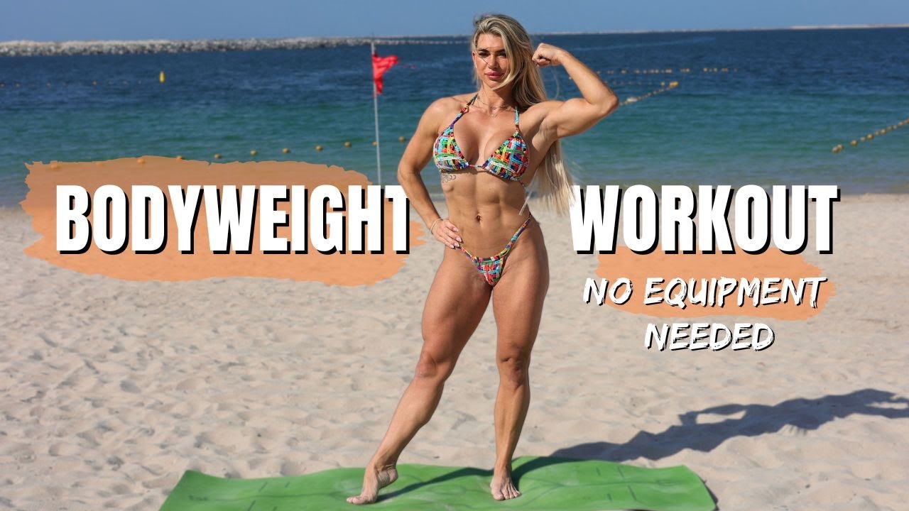 Bodyweight Workout | Full Body Workout | Beach Edition | Kristie Sanderson