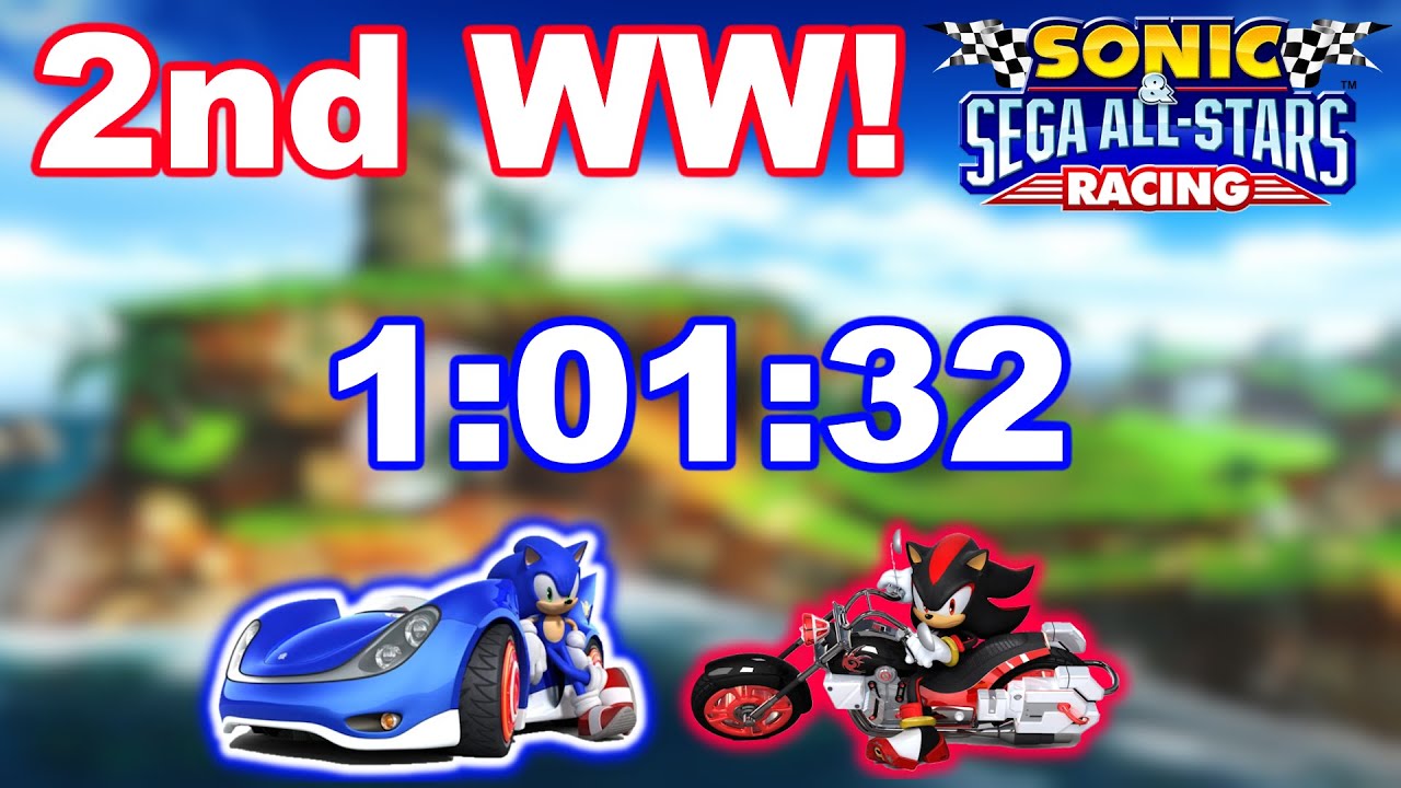 [2nd] All Cups (Glitchless) in 1:01:32 IGT - Sonic & Sega All Stars Racing