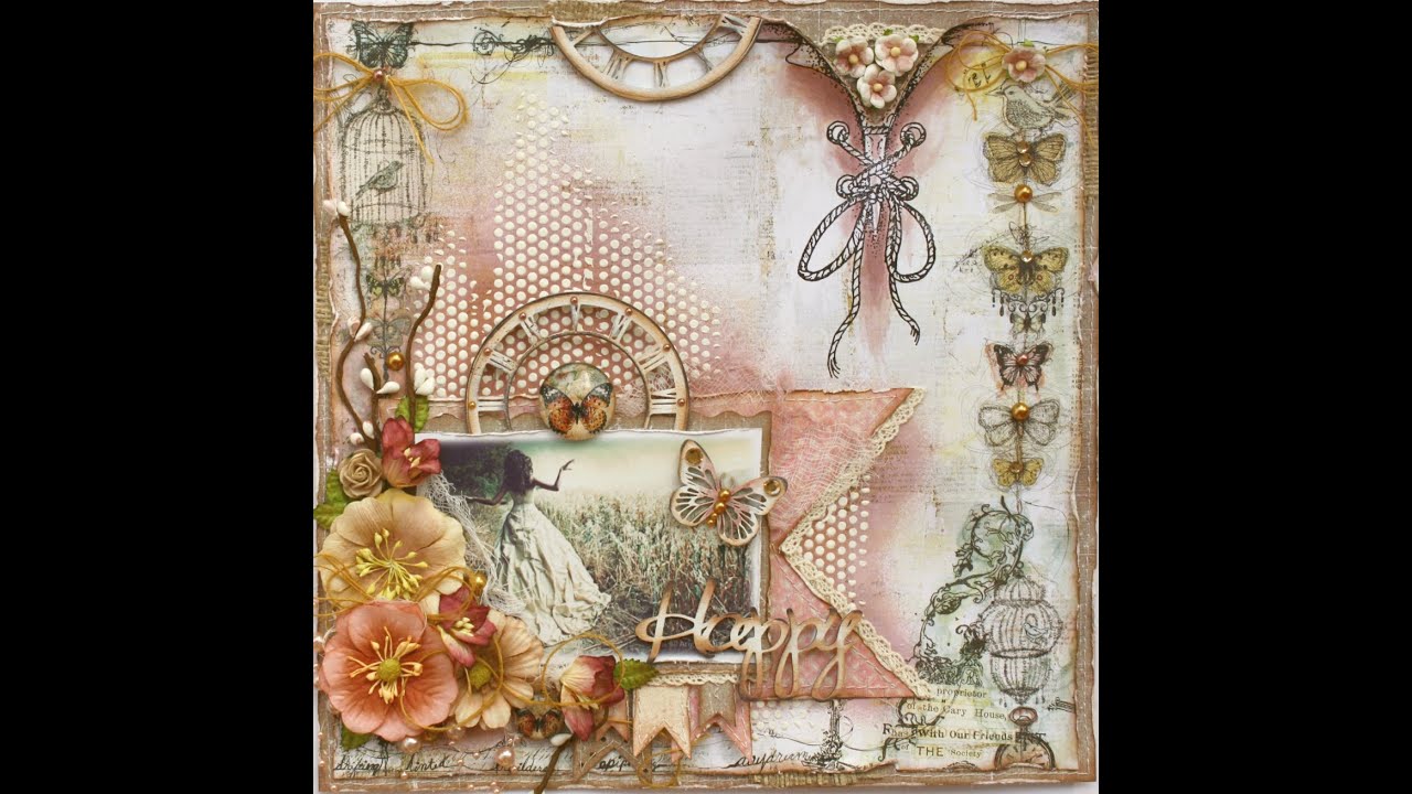 Mixed Media tutorial   Happy