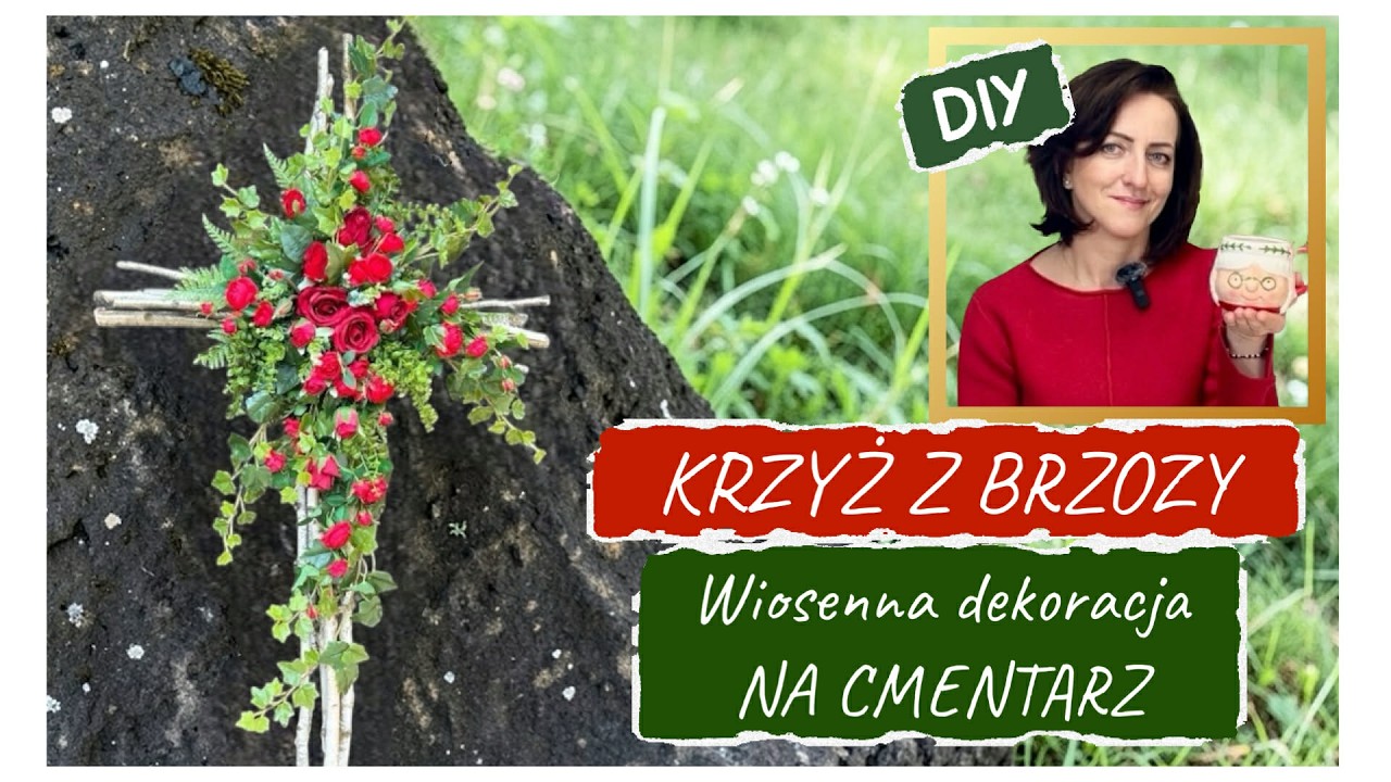 JAK ZROBIĆ KRZYŻ Z GAŁĘZI BRZOZY od podstaw / STROIK NA CMENTARZ / DIY