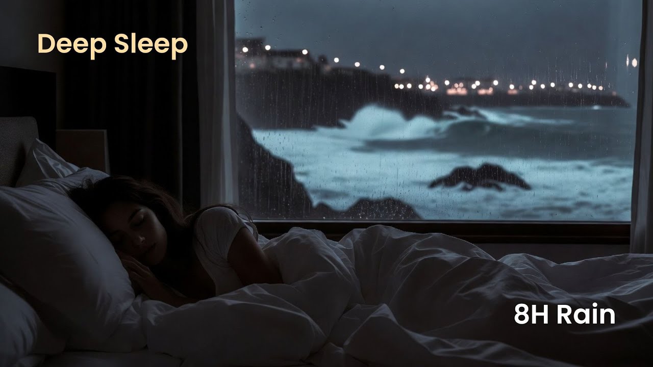 Deep Sleep Rain Sounds • 8 Hours Non Stop Rain Ambience for Sleeping & Relaxation #deepsleep #rain