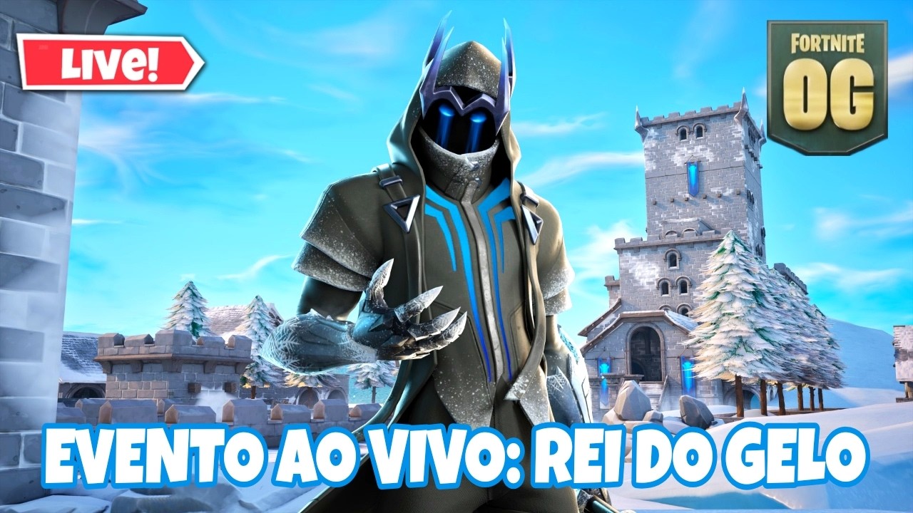 🔴FORTNITE AO VIVO - EVENTO AO VIVO:  REI DO GELO - JOGANDO COM OS INSCRITOS  (LIVE FORTNITE)🔴