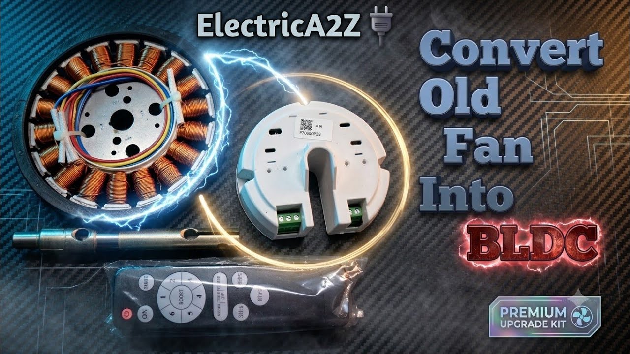 Convert Old Fan Into Bldc Fan #bldcfan #Bldcfankit #conversationkit #celingfan #bldcceilingfan