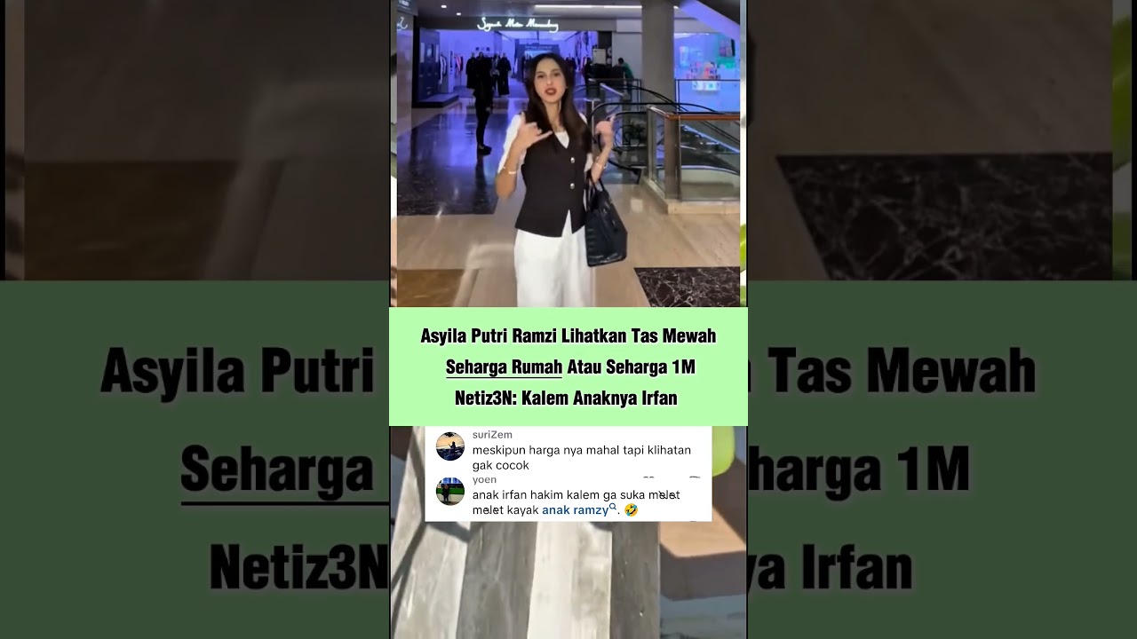asyila anak ramzi pakai tas seharga rumah,netizen berkomentar