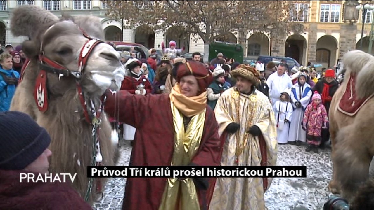 Průvod Tří králů prošel historickou Prahou