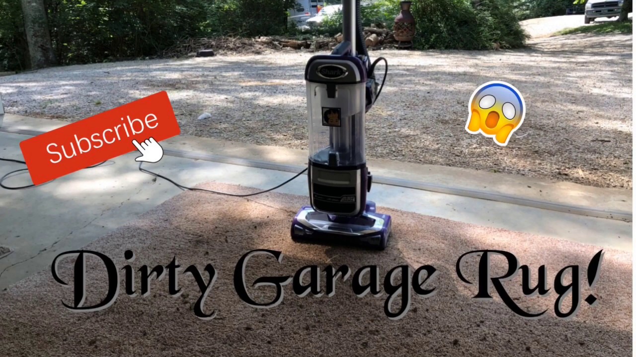 Dirty Garage Rug | Vacuuming and Steam Cleaning | Part 1 of 2 | ASMR | Shark Vacuum