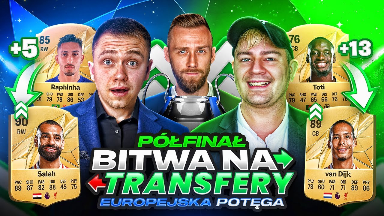 CHORY PÓŁFINAŁ! FLASH VS JUNAJTED! BITWA NA TRANSFERY O 10000 ZŁ EUROPEJSKA POTĘGA W FC 25