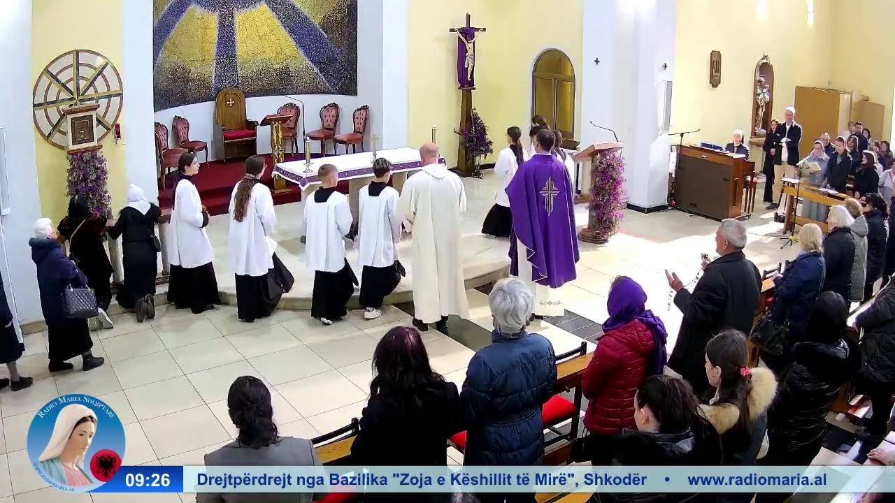 Mesha e shenjtë nga Bazilika e Zojës së Këshillit të Mirë, Shkodër.