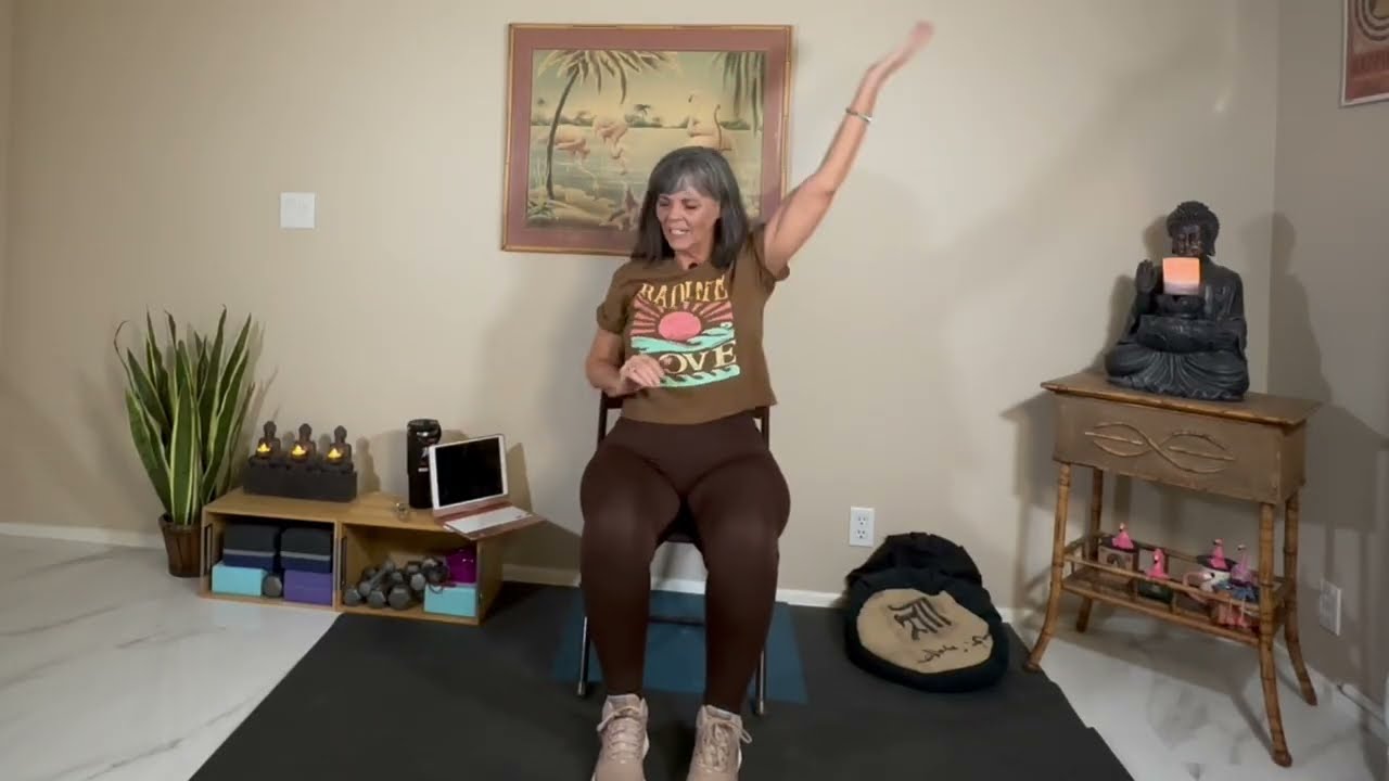 Easy Chair dance ❤️L O V E ❤️Seated Chair Dance exercise for everyone❤️ L O V E ❤️ by Nat King Cole