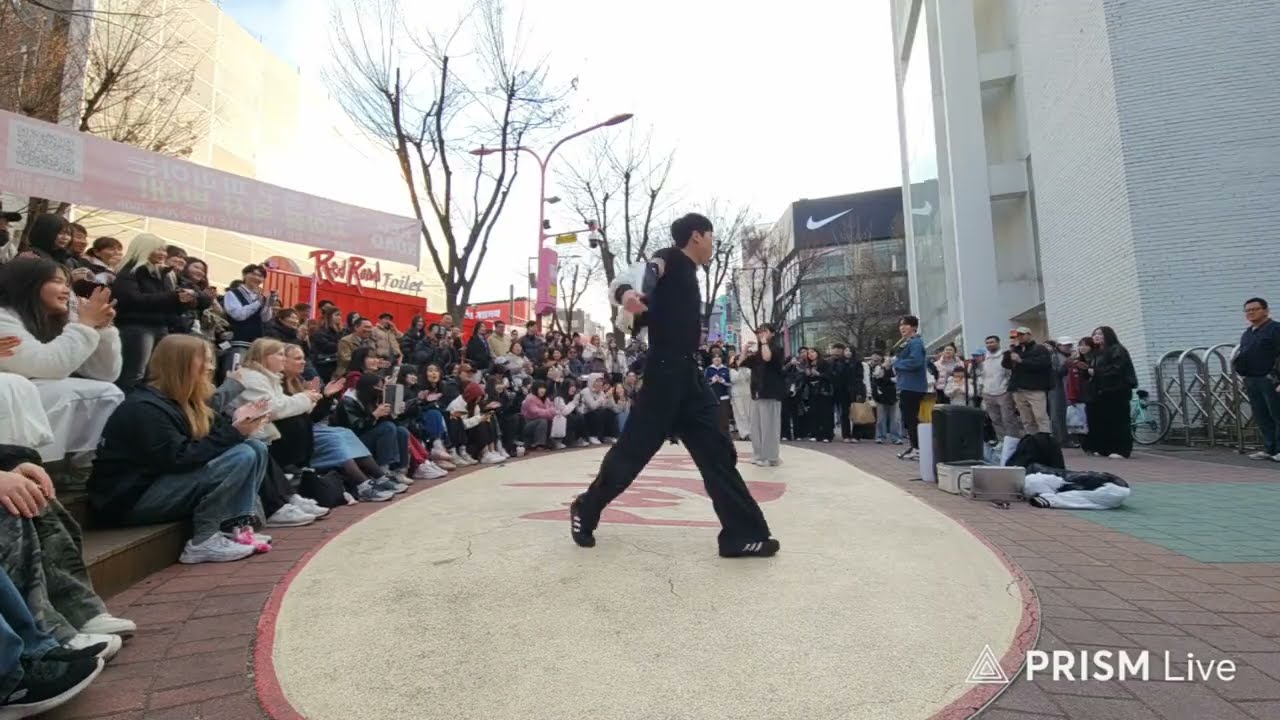Live(Side/Back) 20260315 OneOf🥰#원오브 HongDae#홍대 Busking#버스킹 SnowHorse#눈말