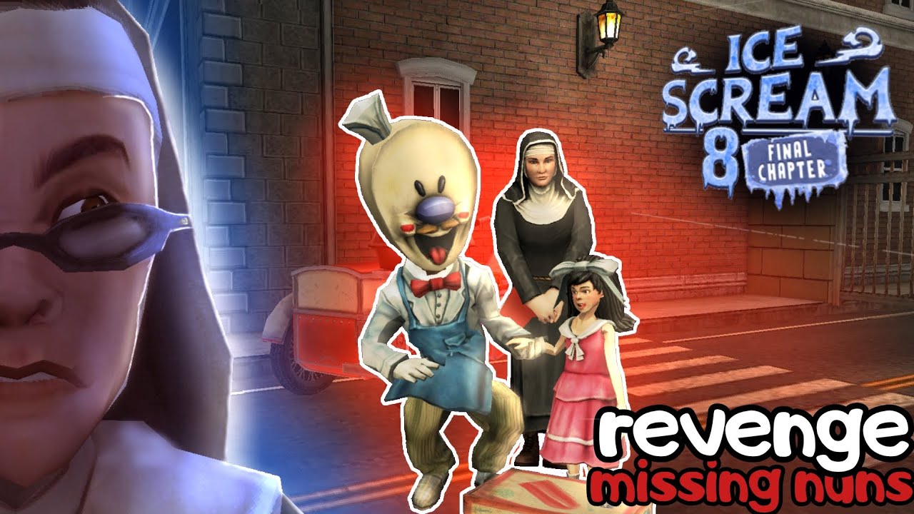 Ice scream 8 True Ending secret cutscene🍦 📽 nuns have gone missing at school  🤯🔨