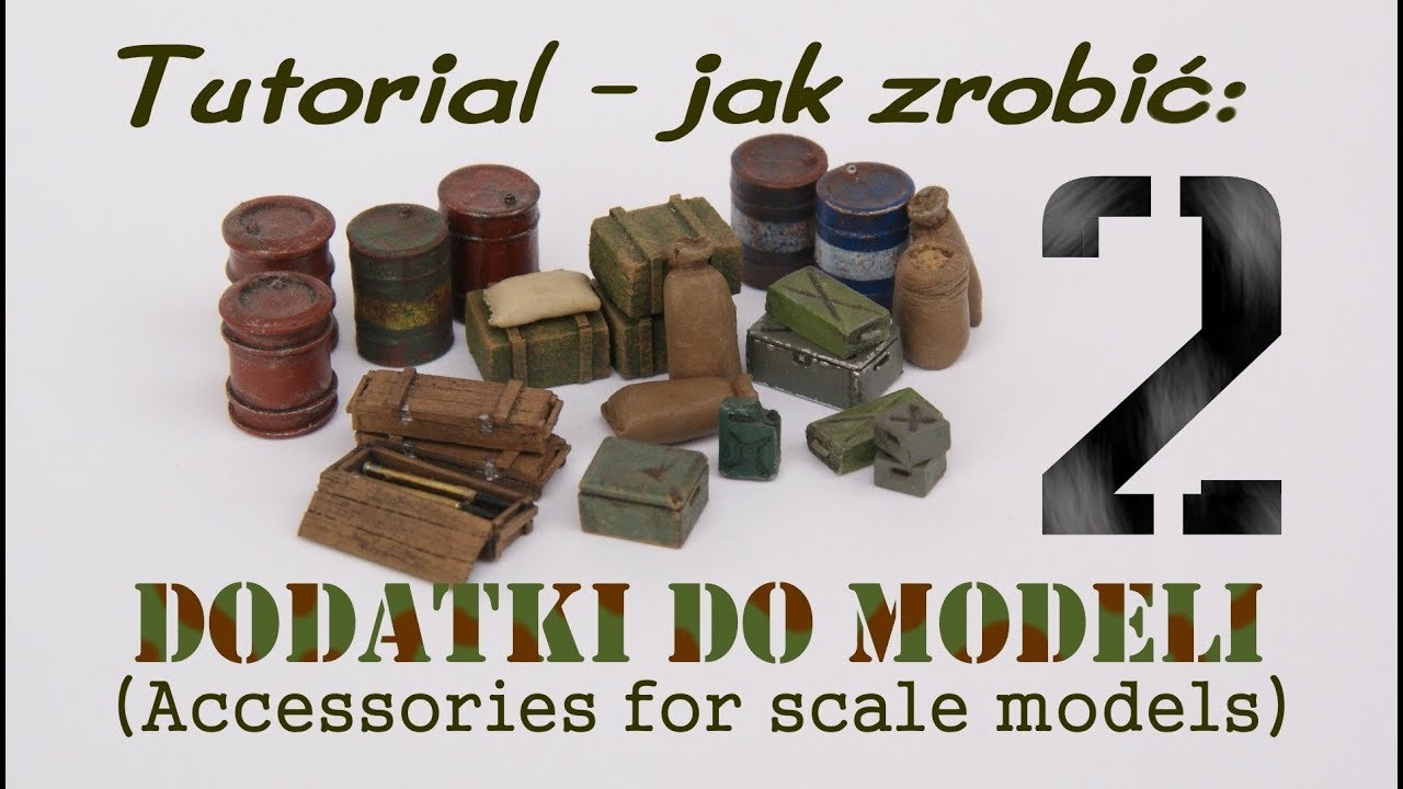 Dodatki do modeli na makietę i dioramę: Beczki - tutorial jak zrobić