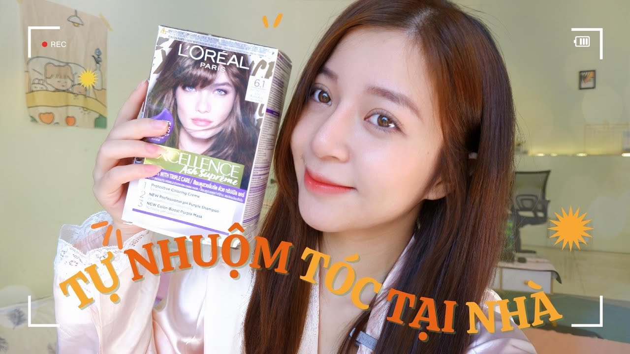 Trải nghiệm tự nhuộm tóc tại nhà (Chấm chân tóc) MÀU TÓC NHUỘM SÁNG DA NHẤT