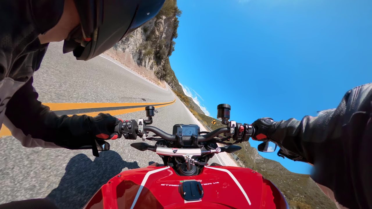 2021 Ducati Streetfighter V4, Arrow Exhaust, Angeles Crest Highway POV